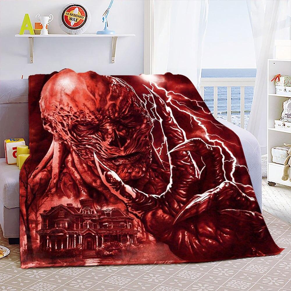 Портативные теплые пледы Eddie Munson Stranger Things для постельных принадлежностей для путешествий