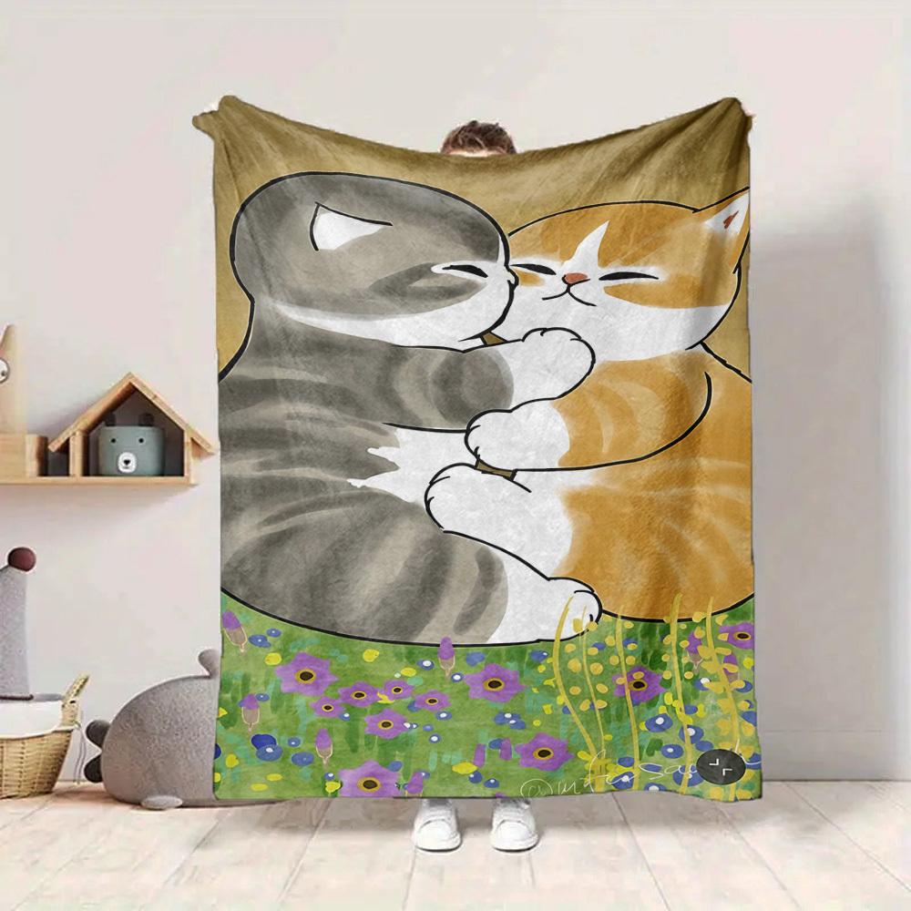 1pc Cat Hug Blanket Warm, Cozy, And Soft, Suitable for Sofas, Beds, Cars, And Office Use.Perfect for Camping And Travel, Making It a Great Gift for An