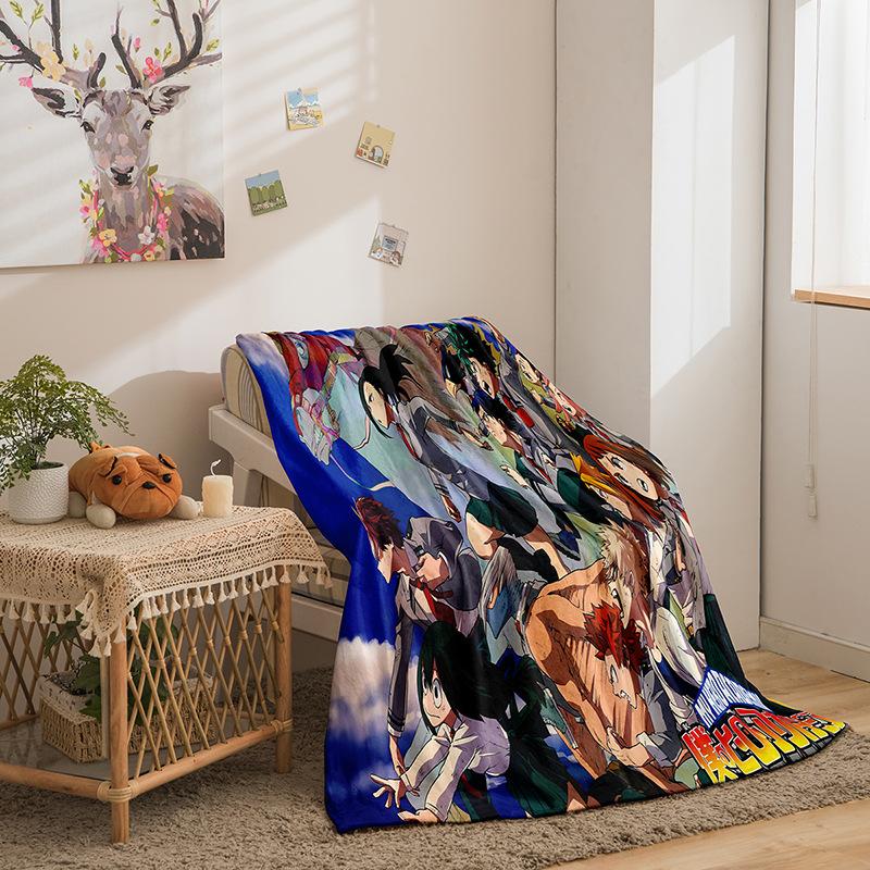 Cartoon Sunman Academy Series Double-Sided Flannel 2D Digital Printing Blanket Blanket