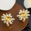 2023 Elegant Daisy Zircon Earrings - High-End Fashion for Women