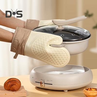 1 шт./2 шт. силиконовые перчатки, толстая изоляция для духовки, термостойкие противоожоговые стеганые перчатки, противоожоговые перчатки