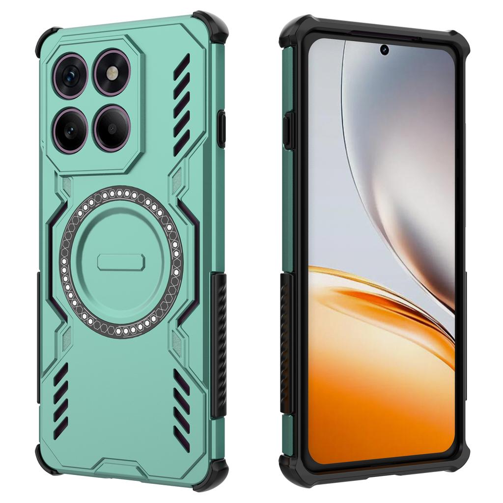 Для Motorola Edge 60 Pro 5G Магнитный чехол Butterfly Armor Полый Рассеивание тепла ПК+ТПУ Чехол для телефона