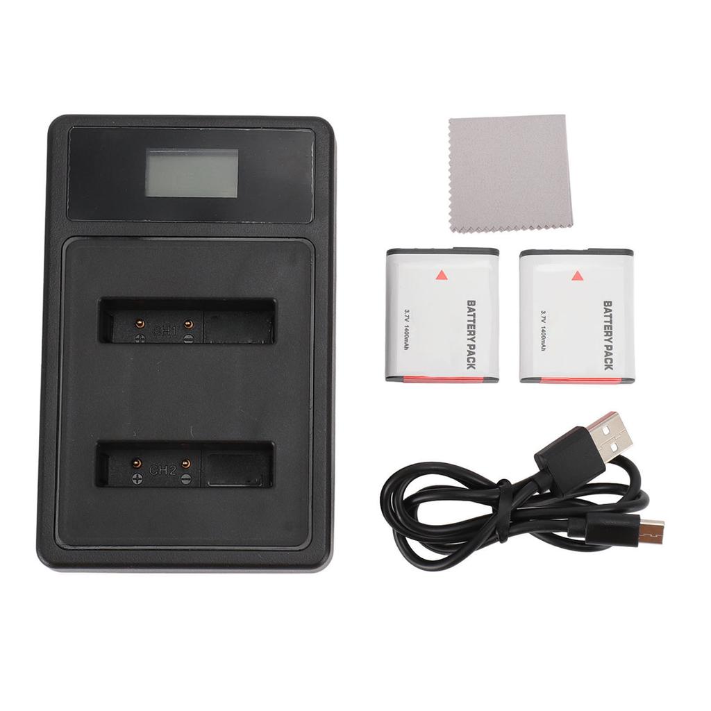 Сменный аккумулятор для цифровой камеры 1400 мАч 3,7 В с зарядным устройством для ЖК-дисплея для NP BG1 FG1