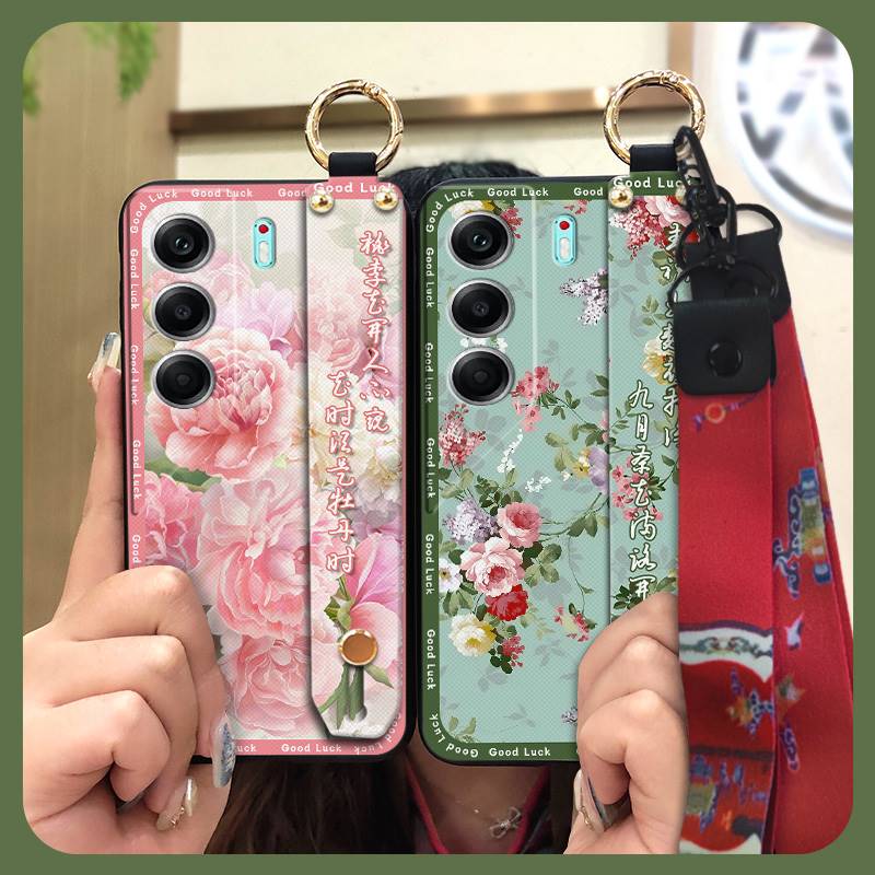 Противоударный защитный чехол для телефона Tecno Camon40 4G/CM5 Прочный шнурок Противоударный держатель для телефона Силиконовый для мамы Кольцо