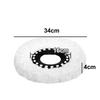 1pc Microfiber Spin Mop Replacement Head Standard Size Round Shape Mop Head Replacement Removable Washable Spin Mop Refills