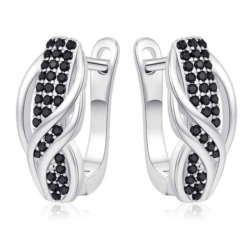 Black Awn Черные ювелирные серьги для женщин, подарочные серьги-кольца