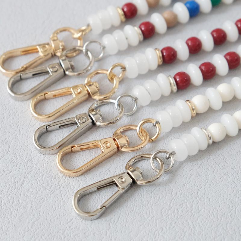 Новый женский аксессуар для сумки Зеленый Белый Конфетный Акриловая смола С бусинами Деталь Ручной работы Браслет на запястье Ремешок для сумки Женская ручка для сумки Цепочка