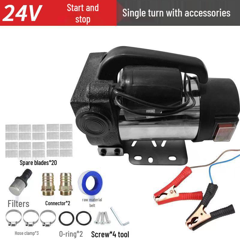 Electric Diesel Fuel & Kerosene Transfer Pump - 12V/24V/220V Self-Priming Oil Transfer Device