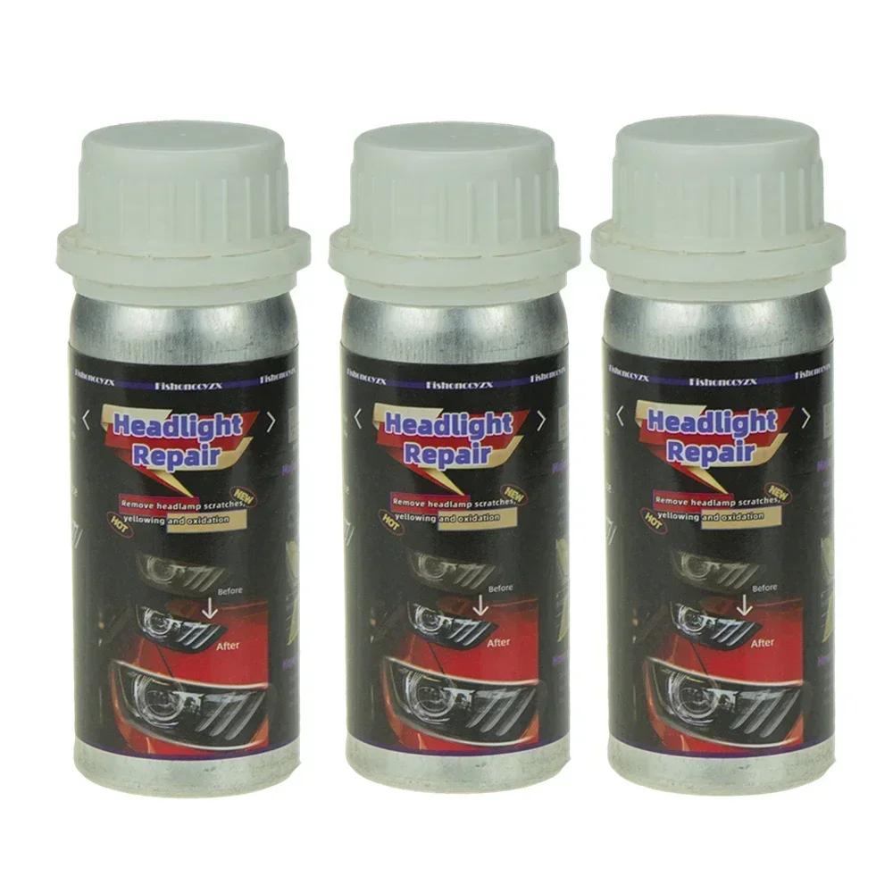 Полировка фар Химический набор для полировки фар Жидкость для фар 100 мл Полимерная ремонтная жидкость Комплект для восстановления фар автомобиля