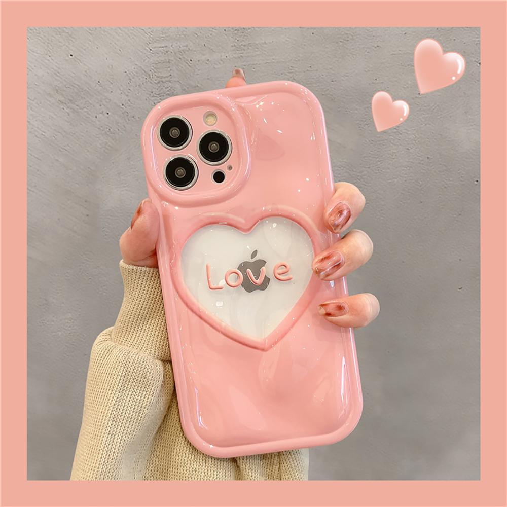 Милый розовый сердечко любви с 3d узором метеорита, модный противоударный чехол для телефона для Iphone 14 11 12 13 Pro Max, прекрасная мягкая задняя крышка