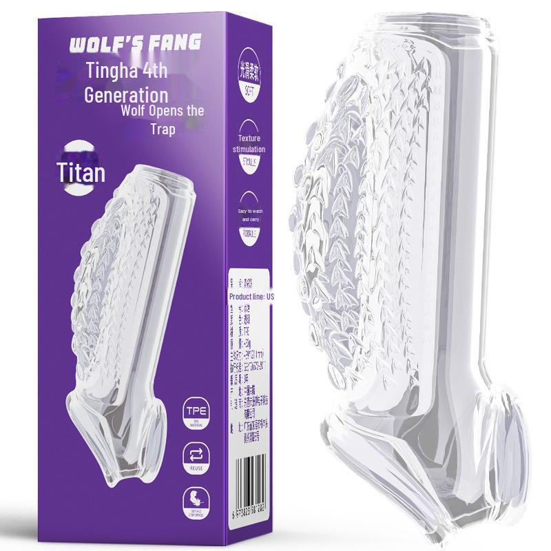 Se Niuniu Crocodile Titan Resistance Ring Wolf Tooth Lock Essence Sex Toy Set.