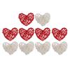 10PCS Heart Shaped Rattan Balls Multifunctional Heart Shaped Wicker Balls Decorations for Home Parti