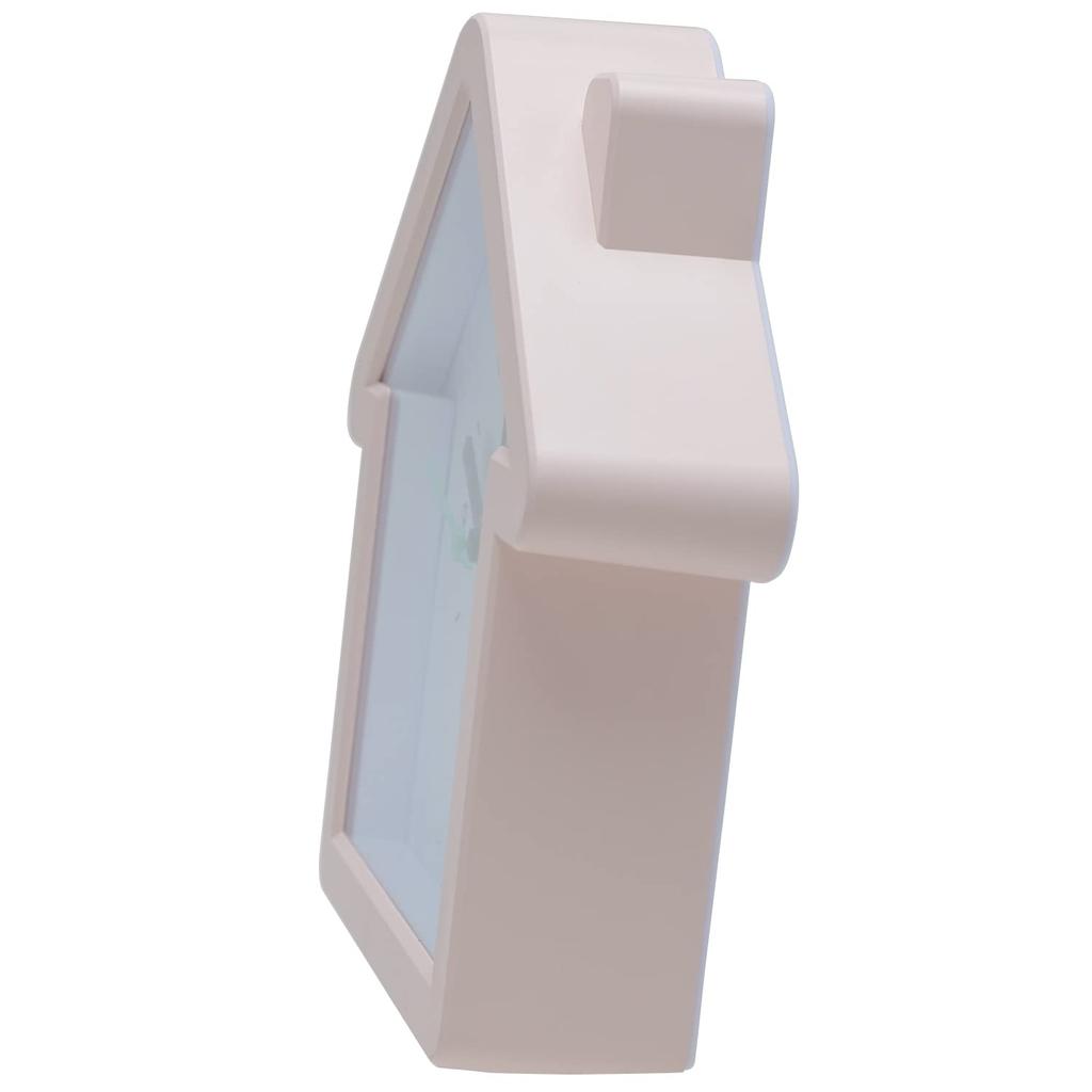 Factory Miffy Analog Continuous Second Can be Used as a Table or Wall T'S House-Shaped Clock, Silent, Hand, Clock, Pink, MF-5520345PK