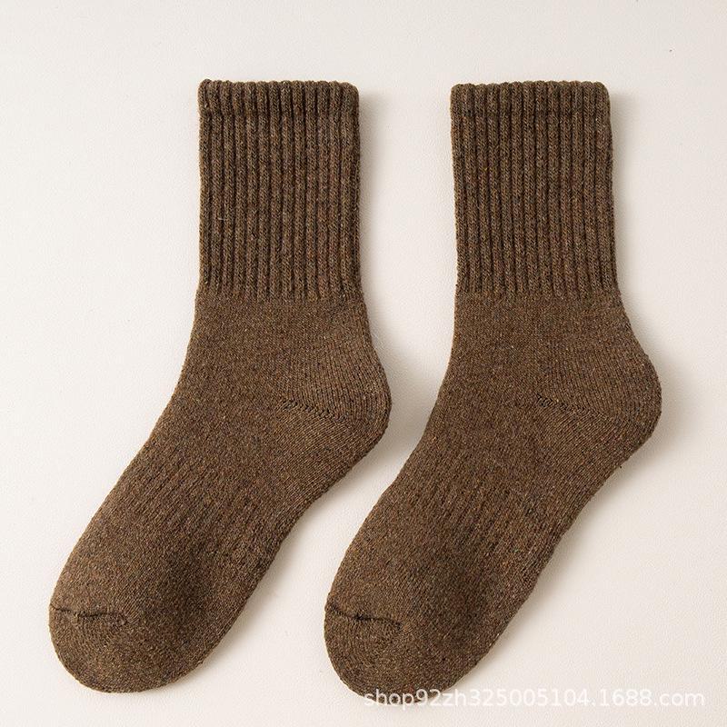 Детские толстые шерстяные носки — теплые, с бархатной подкладкой, для осени и зимы, подходят для мальчиков и девочек