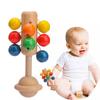 0-12 Months Baby Toy Hand Rattle 1pc Wooden Interactive Babies Toy For Newborn Baby Toys Colorful Educational Toys