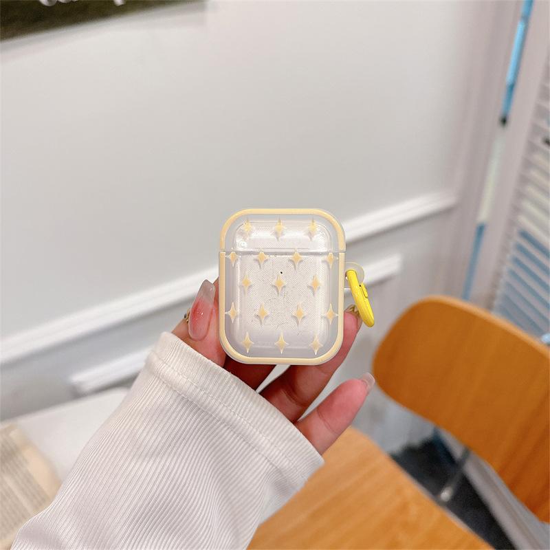 Звездочки в горошек для защитного чехла AirPods Pro Apple Bluetooth 2 3-го поколения чехол для наушников милый маленький свежий женский