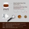 Watchget 55mm Espresso Paper Filter - 500 Sheets Disposable Unbleached Coffee Filter Paper Coffee Pack Screen Portafilter Filter for 58mm Portafilter