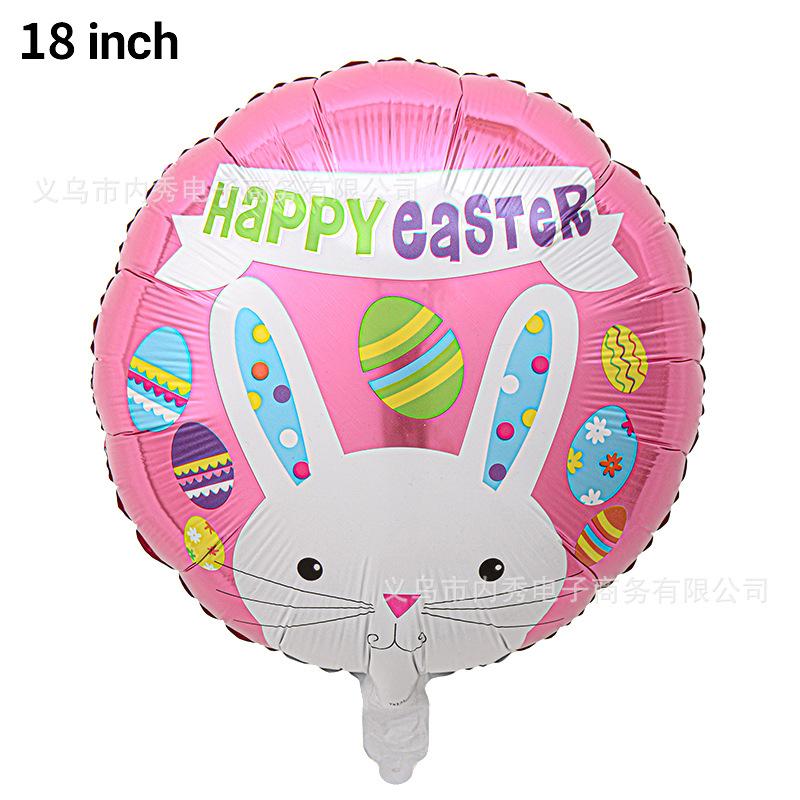 Aluminum Film Balloon Easter Egg Rabbit Chick Modeling Easter Party Decoration Arrangement Special-Shaped Balloon