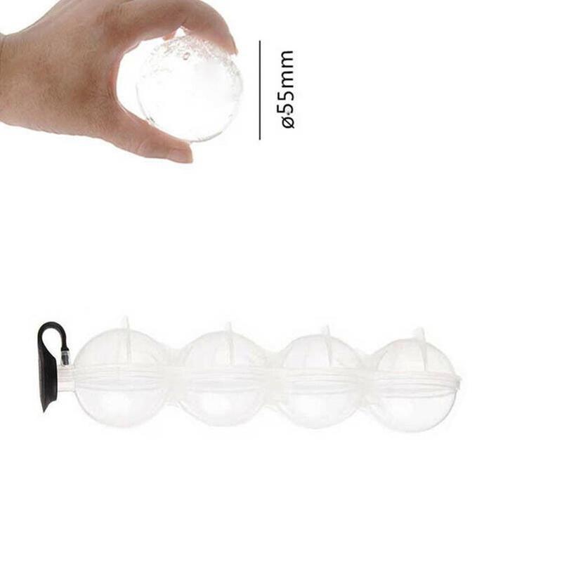 4-полосная машина для изготовления кубиков льда, 3d Diy, силиконовый виски, 5,5 см, форма для ледяных шаров, гибкий силиконовый лоток для виски, коктейлей, круглый поднос для ледяных шаров