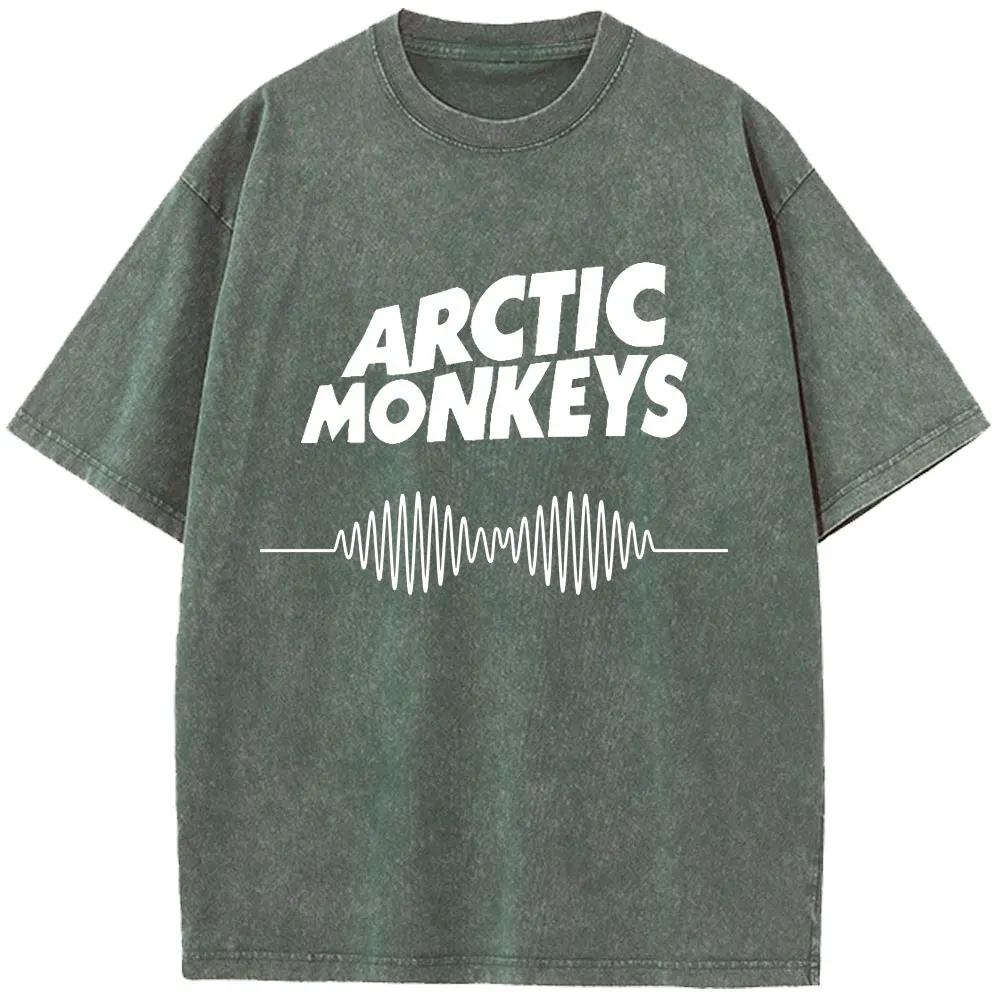Ретро-рок Arctic Monkeys Музыкальный альбом Графический хлопковый футболка для мужчин Футболки Женские топы Уличная одежда Унисекс