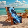 1pc Tomioka Giyuu Beach Towel, Comfortable and Thick, and Swimming/Bath/Picnic/Camping Towel, Suitable for Seaside Beaches