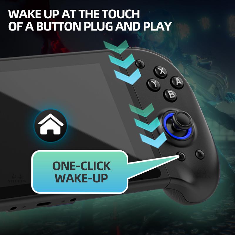 Беспроводной геймпад NS1 для Switch Lite OLED Совместимый Joy-Con L/R с Холловским джойстиком и Турбо