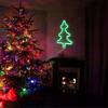 1pc Christmas Tree Neon Light Usb Or Battery Powered Led Elk Sock Lights Suitable For Christmas Bedroom Party Holiday Home Decor