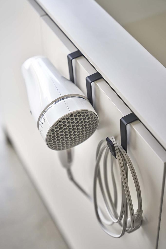 Yamazaki Вешалка для сушилки Jitsugyo 5386, черная, ширина 8 дюймов, глубина 11 дюймов, высота 11 см, удобное хранение, прибл.