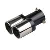 Universal double exhaust tips colorful Muffler exhaust stainless Dual tail pipe muffler round carbon fiber exhaust tips car deco