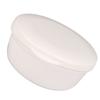 Compact Round Shape Soap Box Case Dish Container Holder with Draining Plate Cover for Travel