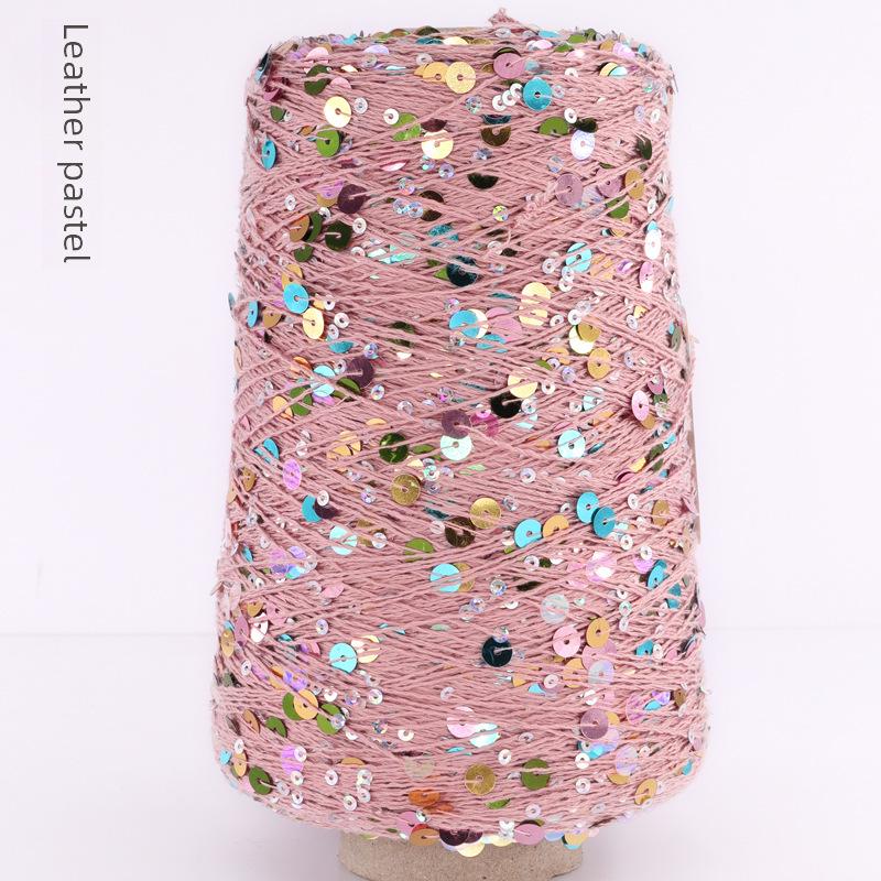 Siyue Украина ручная работа хлопок пайетки пряжа фантазийный бисер шерсть клубок