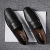 Мужские повседневные кожаные туфли Кожаные туфли Lazy Pedal Мужские туфли Doudou Повседневные легкие кожаные туфли для вождения