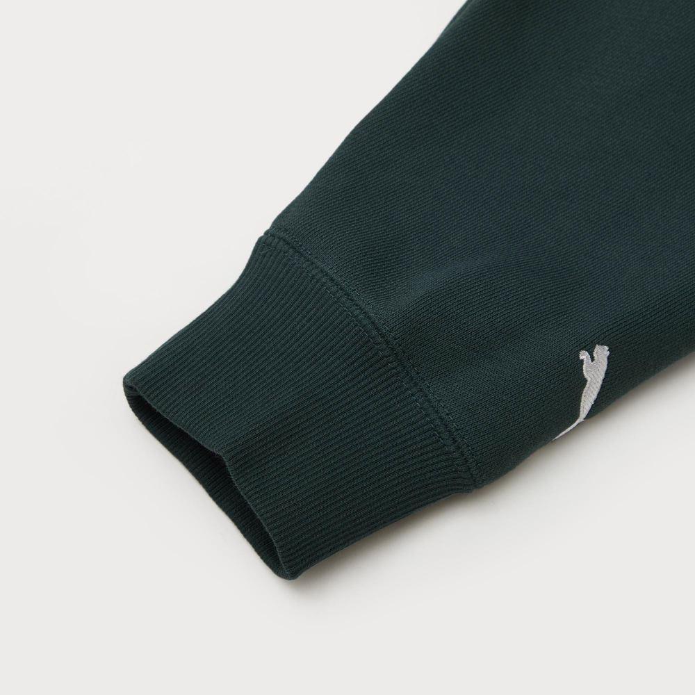 Puma Roaringwild X Pocket Crew Neck Вязаный свитер Мужской свитшот Темно-зеленый 532596-80