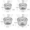 304 Stainless Steel Basin Lid Soup Cooking Pot Oil Seasoning Pan Cylinder Barrel Egg Bowl Stewed Pot Milk Salt Storage Bottle