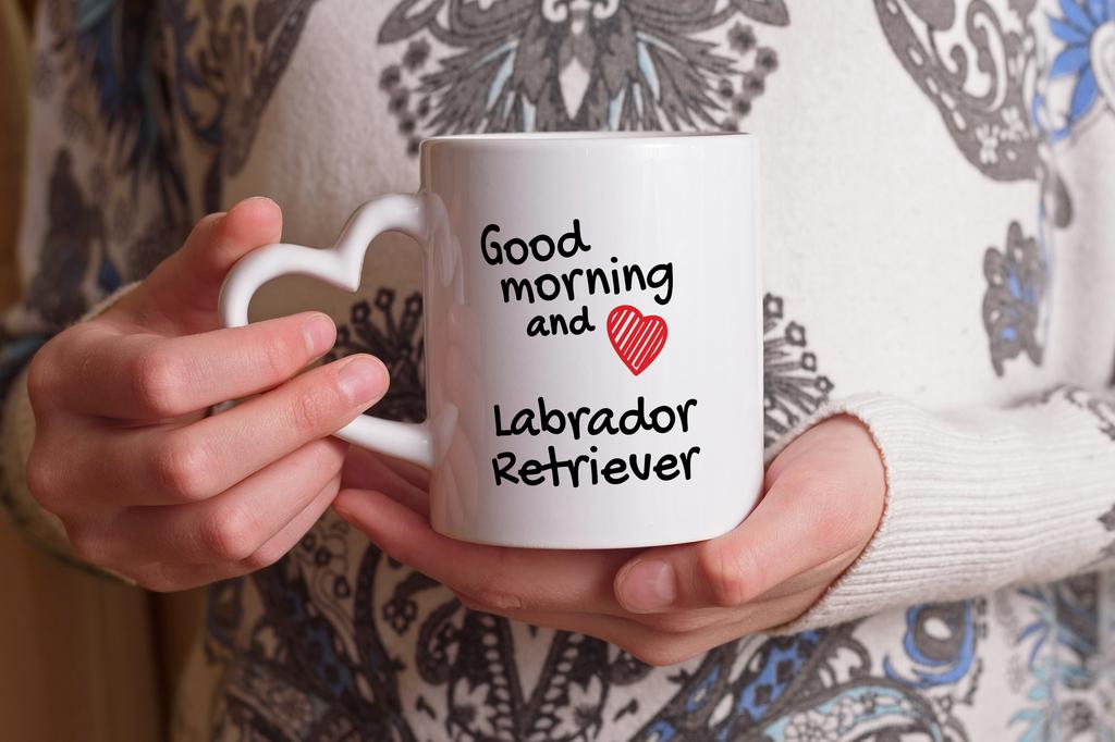 Labrador Retriever I - cup with a dog, adorable cup with a heart-shaped handle, universal gift from the Art-Dog brand