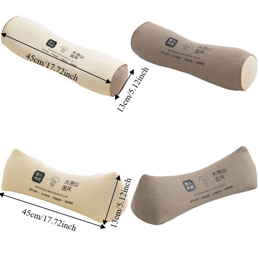 Breathable Buckwheat Husk Cervical Pillow Triangular/Cylindrical Sleep Pillow Adult