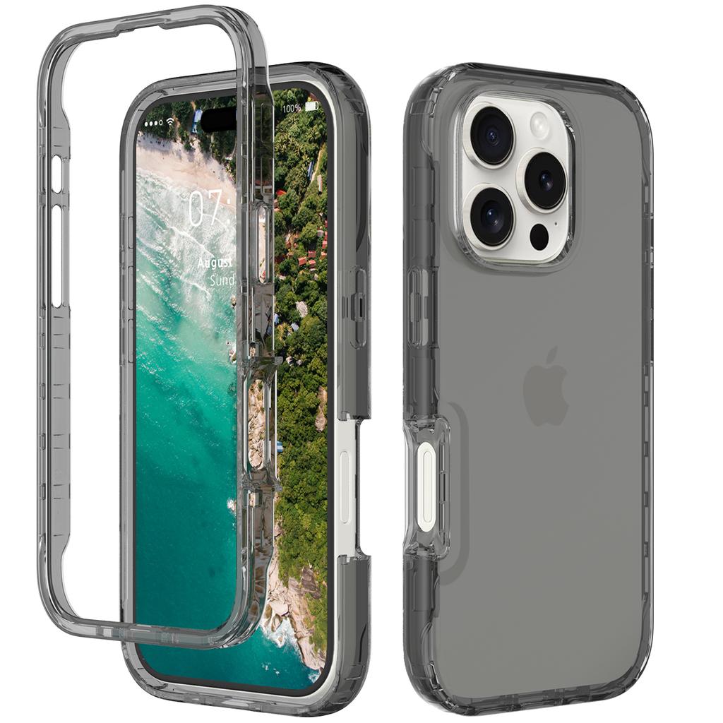 Чехол для iPhone 16 Pro Max, ударопрочный, гибридный, из ТПУ+ПК