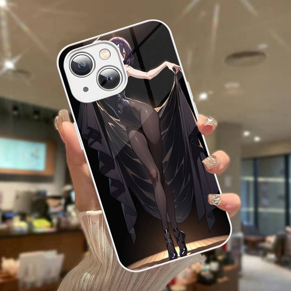 Человек-бензопила Фильм Арка Резе Для iPhone 14 13 12 Mini 11 Pro XS Max X XR 14 Plus Закаленное Стекло Чехол