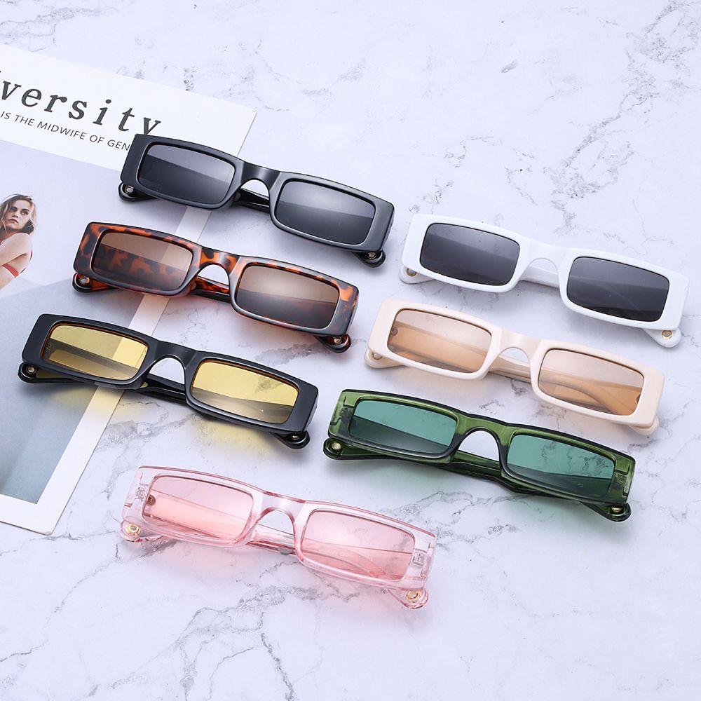 Retro Small Eyewear Sunglasses for Women Sun Glasses Rectangle Square Sunglasses