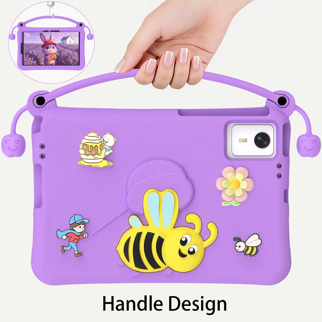 Shockproof Tablet Case with Stand and Handle, Washable EVA Foam Kids-Friendly Protective Cover Fits for , , , 11-inch
