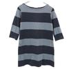Marimekko Border 7 Minutes Sleeve One Piece XS Gray Women Used