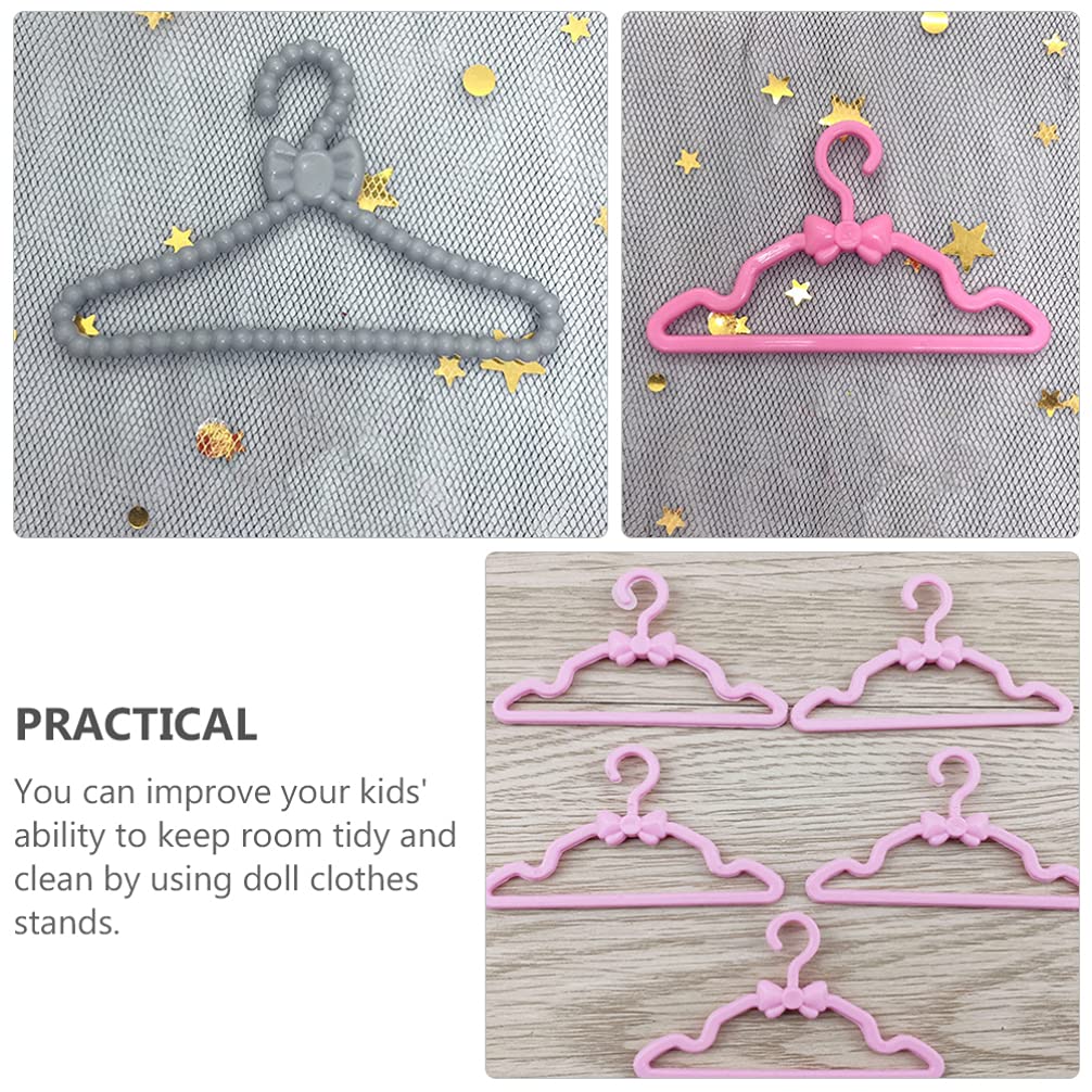 Frcolor Кукольная вешалка Мини-вешалка Вешалка для костюма Держатель костюма Мини-вешалка для одежды для кукол Мини-вешалка для одежды Вешалка для игрушек Стойка для кукол Вешалка для кукол