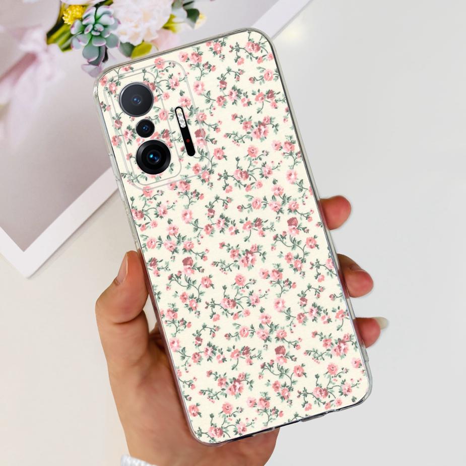 Чехол для Xiaomi 11T Pro Новый Модный Задняя Крышка Силиконовый Мягкий ТПУ Чехол для Телефона Для Xiaomi Mi 11T Pro 11TPro Mi11T Полный Чехол Бампер