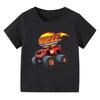 Blaze And The Monster Machines Cartoon Graphic Print T-Shirt Cool Summer Fashion Short Sleeve Kids Casual Top Girls Clothes