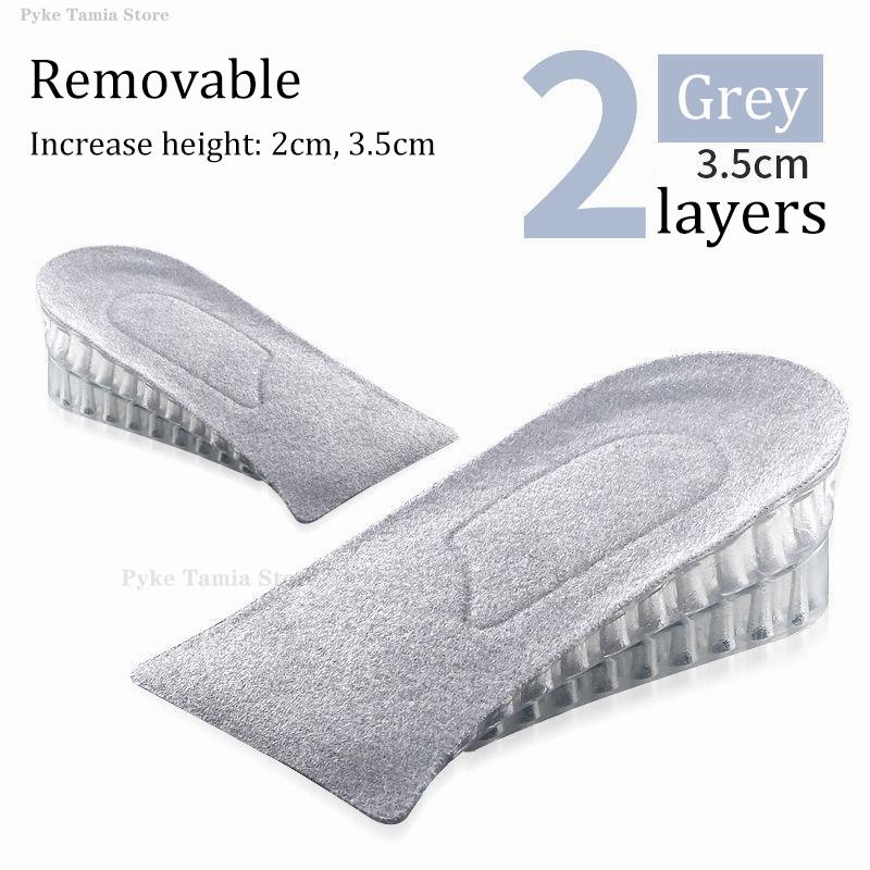 Removable Height Increase Insoles Soft Silicone Shoes Flat Feet Arch Support Orthopedic Insoles Men Women Sneakers Heel Lift