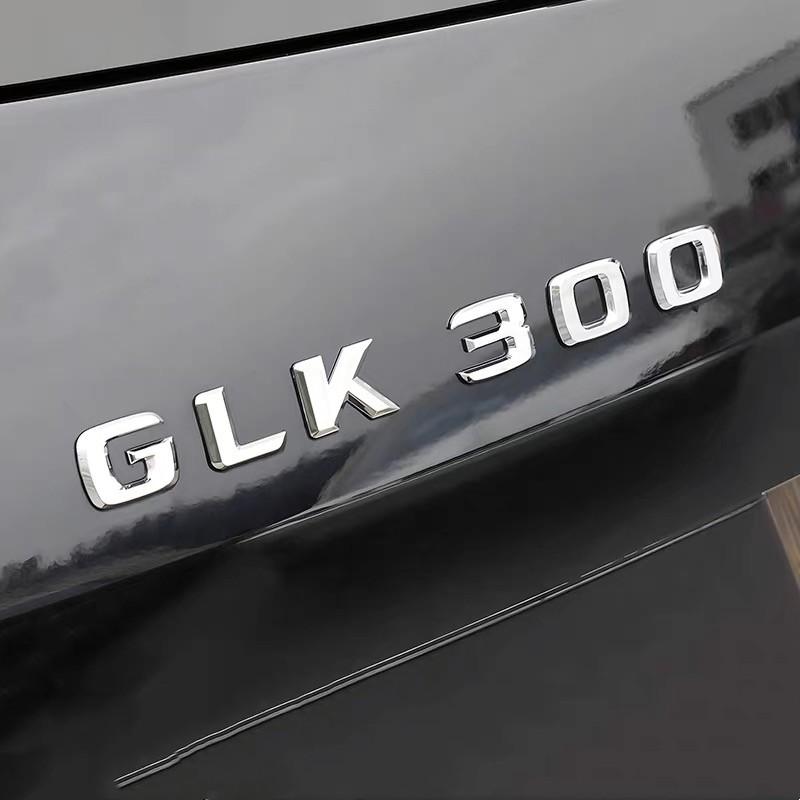 Applicable to for Mercedes-Benz GLK300LGLK350 GLK200 220 260 letter tail logo sticker 3D ABS badge GLK automotive supplies.