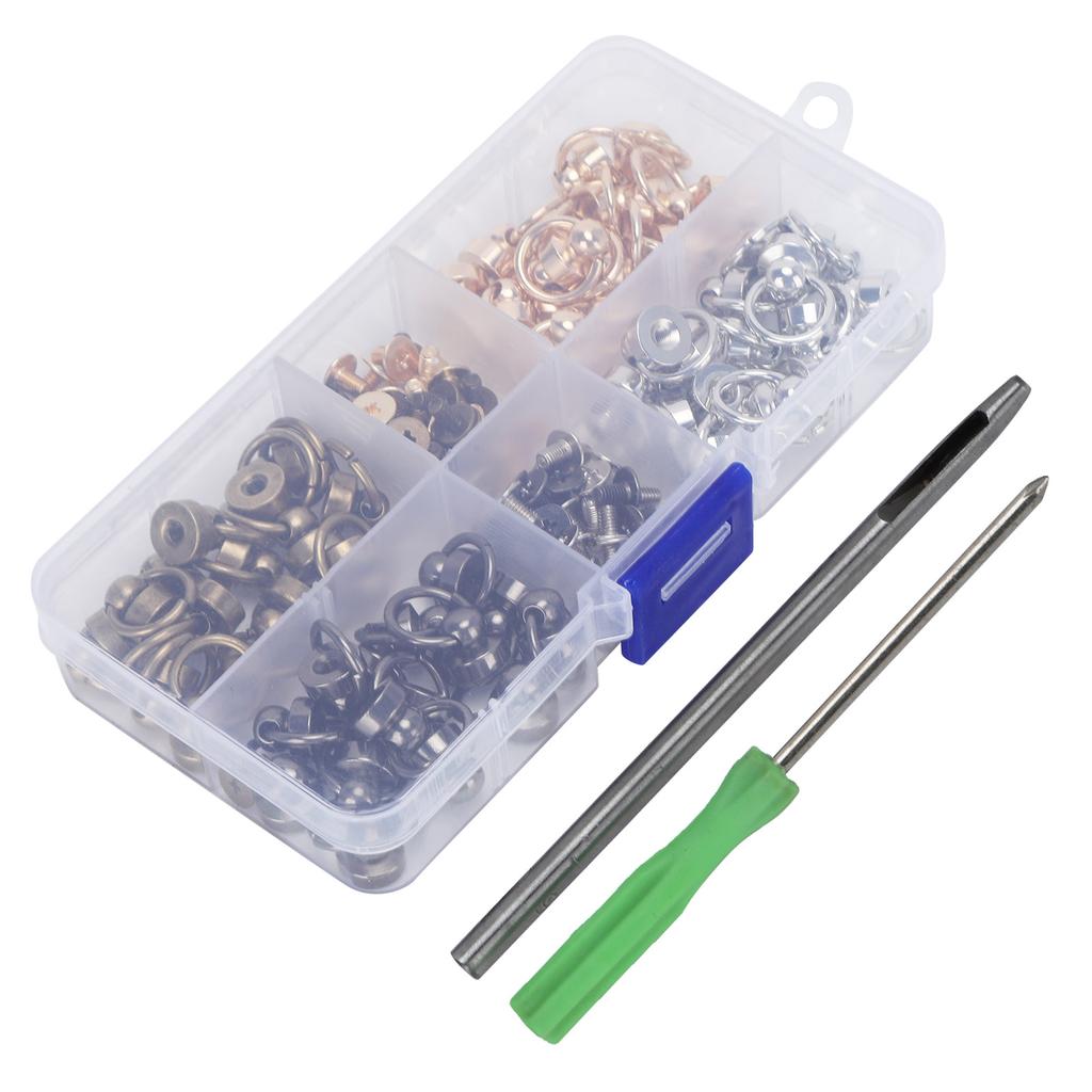 ORing Ball Post Rivet Set DIY Leather Craft Clothes Bags Phone Shell Accessories