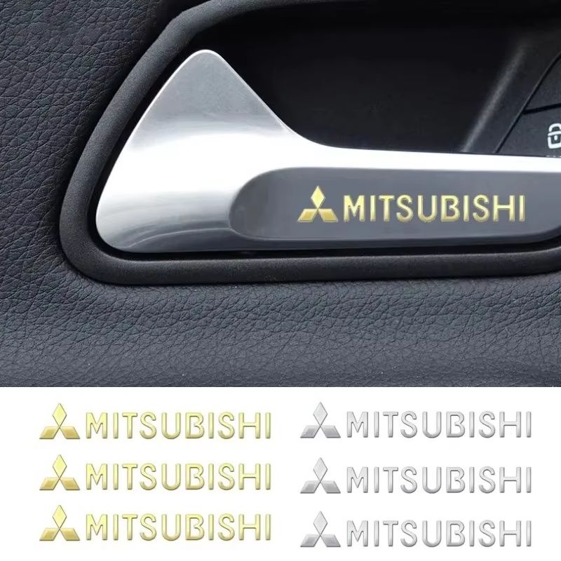 Для Mitsubishi Outlander Lancer 9 10 ASX L200 Eclipse Pajero Canter Ralliart Mirage Ручка Двери Автомобиля Наклейки для Декора Всего Кузова UG2