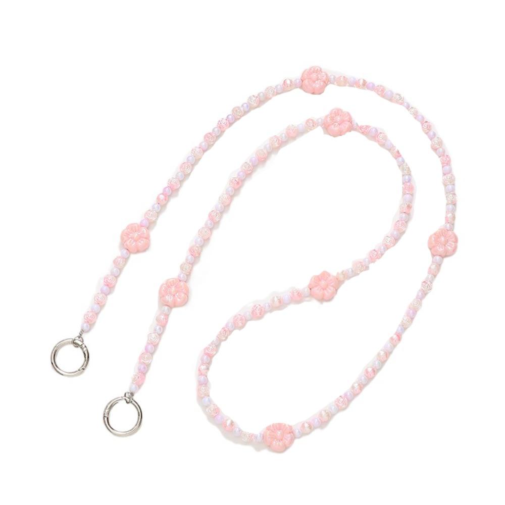 Сумка-цепочка через плечо ремешок для мобильного телефона Цветочные бусины шейные ремешки для телефона Чехол для телефона Подвесной