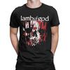 Футболка Lamb Of God Мужская Хлопковая Новинка Футболка Круглый Вырез Футболки Короткий Рукав Топы Большой Размер